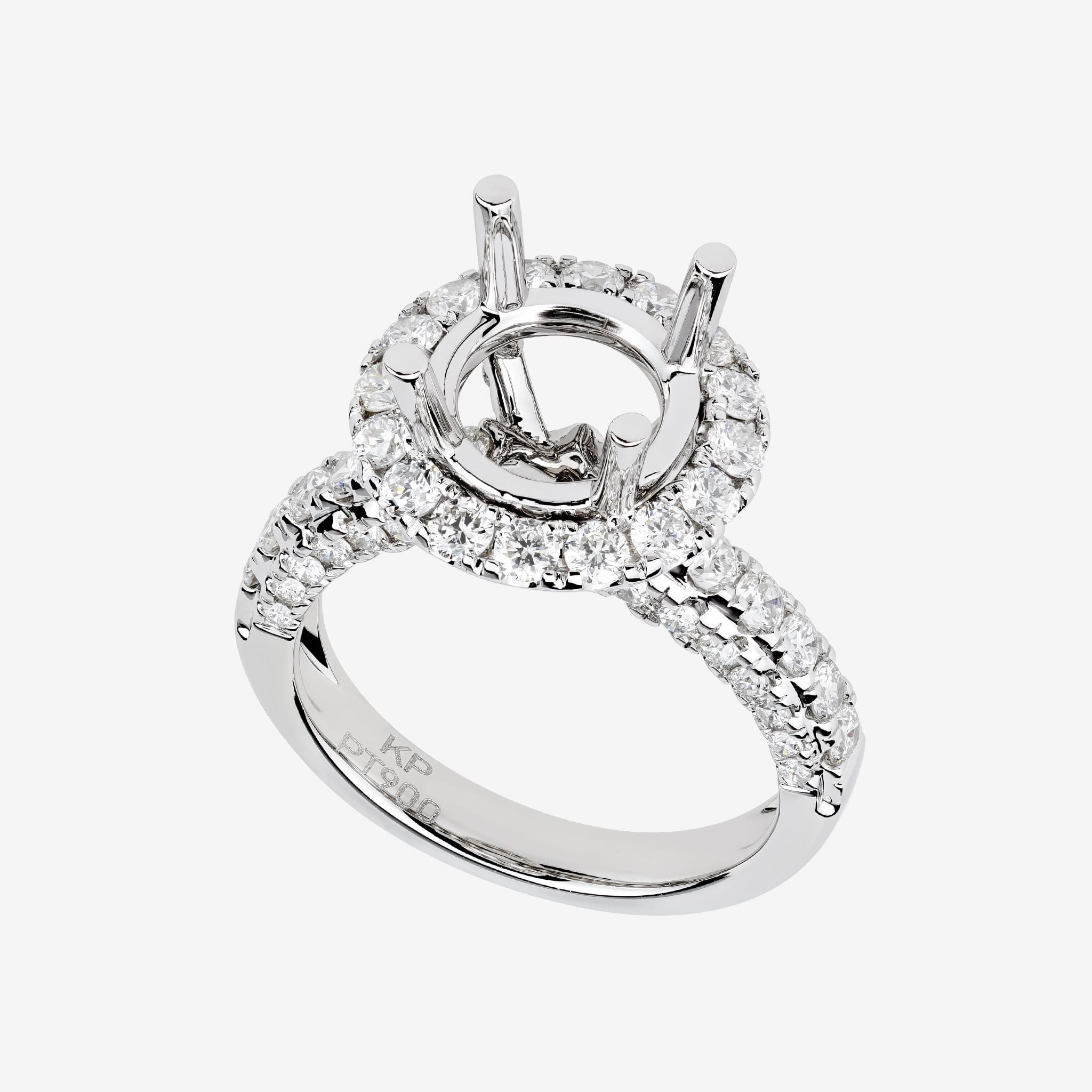 HALO SEMI-SET RING