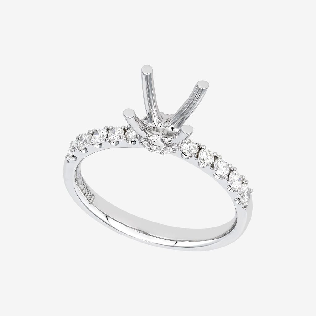  COLLAR ACCENT SEMI-SET RING 