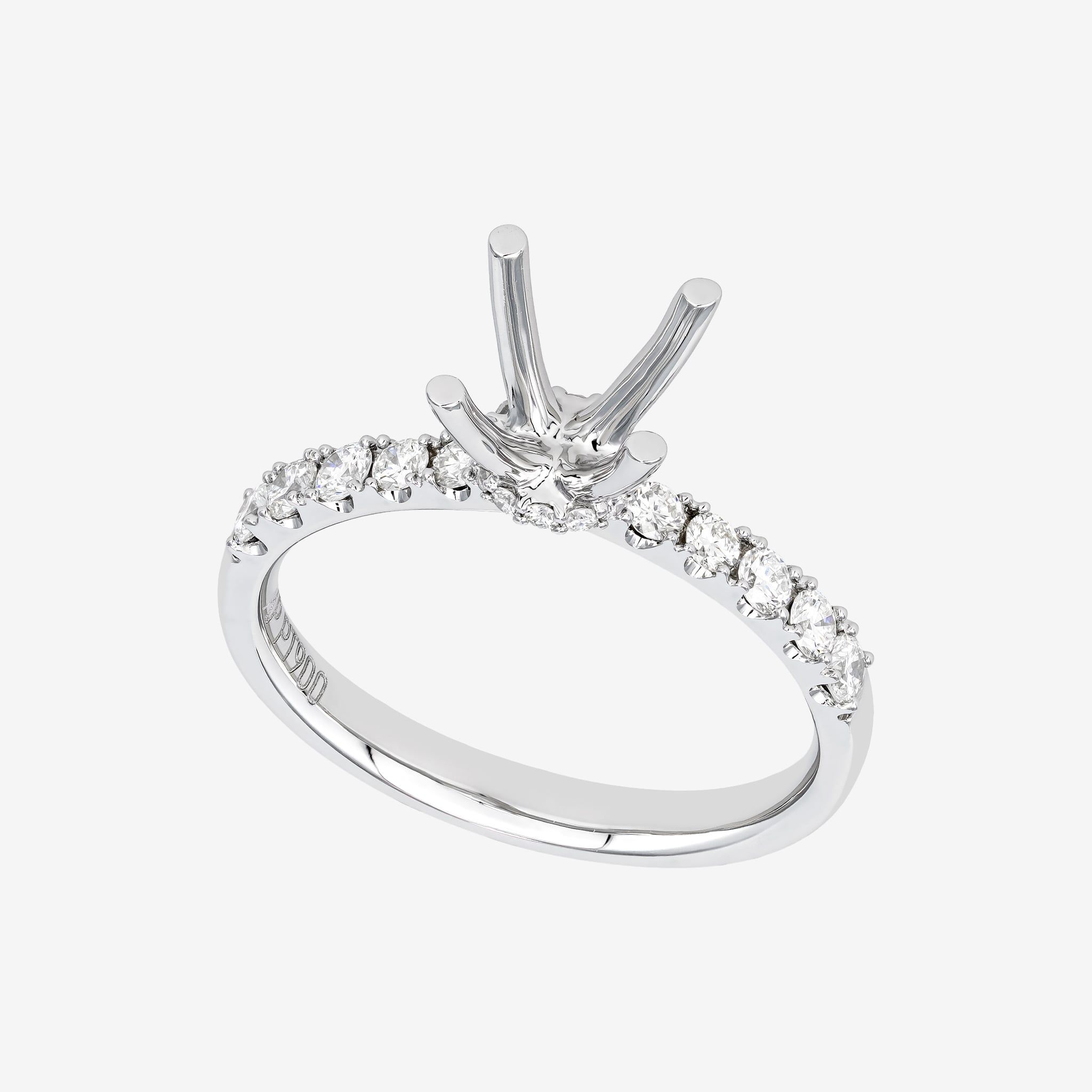 COLLAR ACCENT SEMI-SET RING