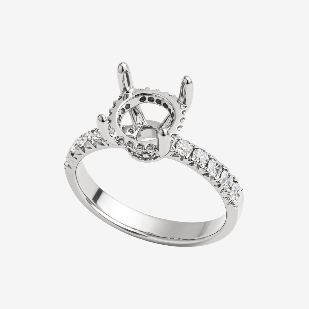  ACCENTED ENGAGEMENT RING 