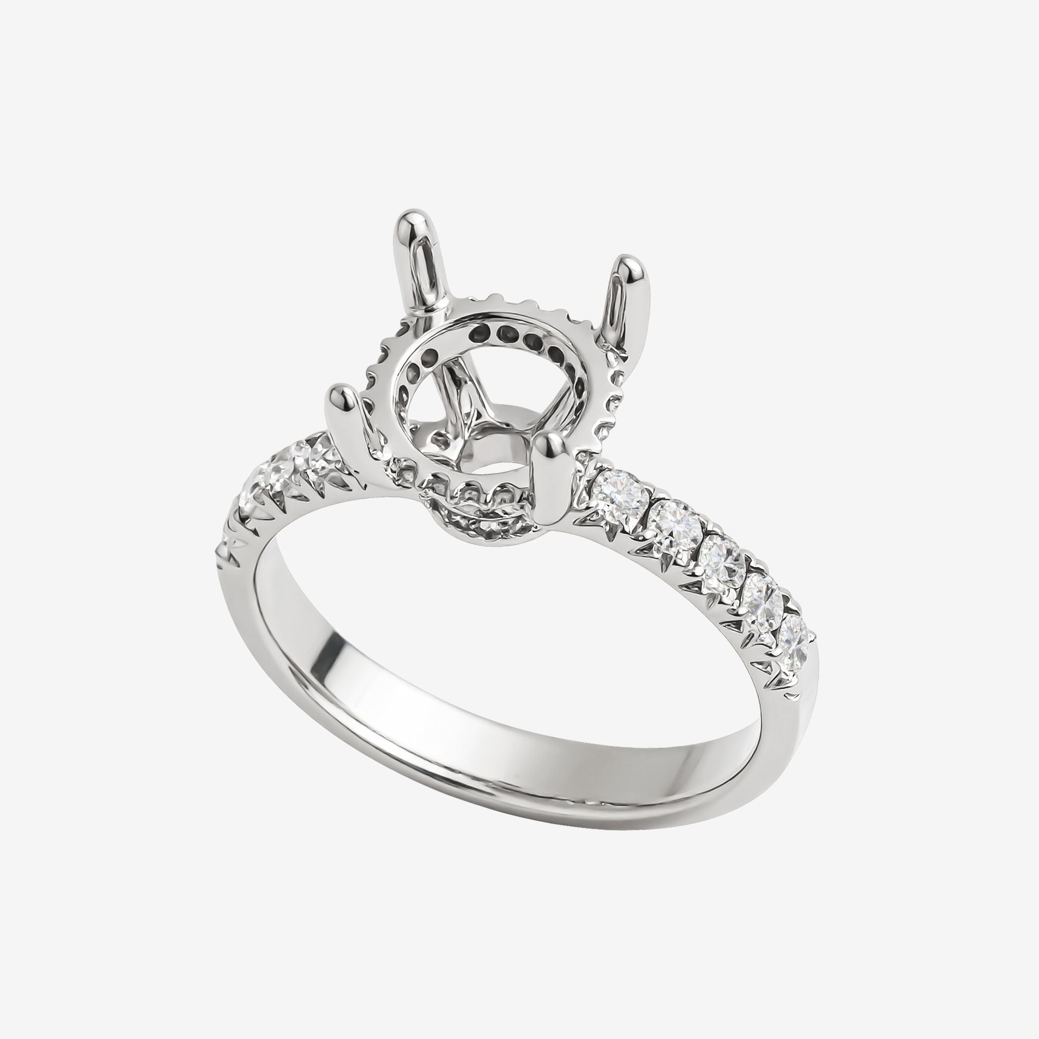 ACCENTED ENGAGEMENT RING