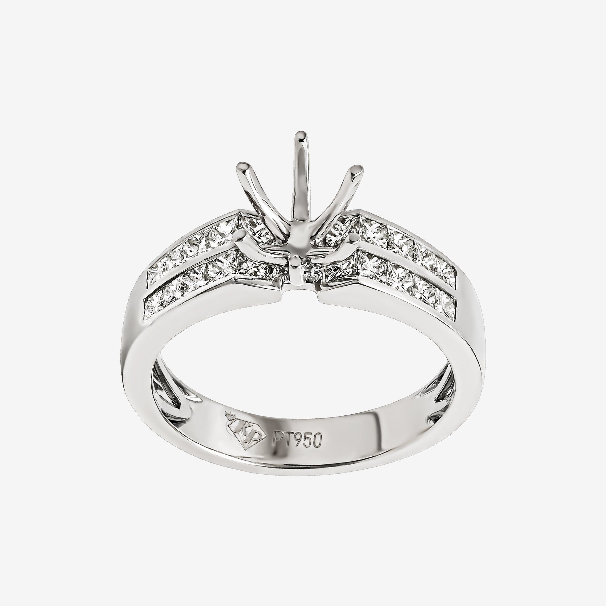 ACCENTED SEMI-SET RING