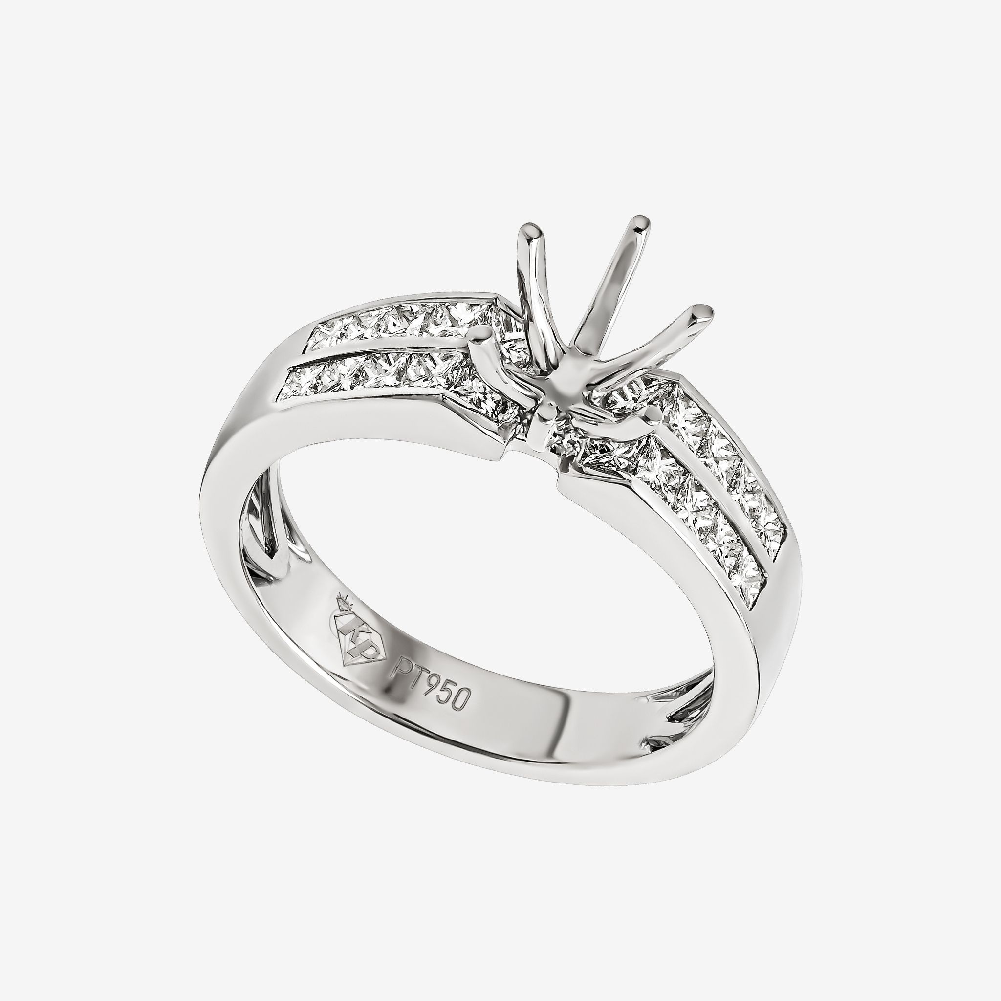ACCENTED SEMI-SET RING