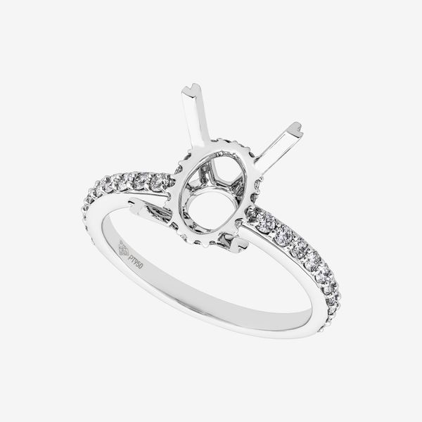  PAVÉ SEMI-SET ENGAGEMENT RING 