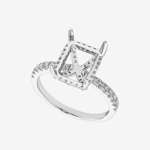  PAVÉ SEMI-SET ENGAGEMENT RING 