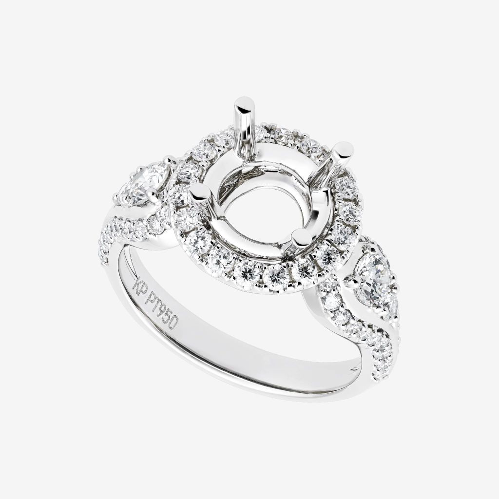  HALO SEMI-SET RING 