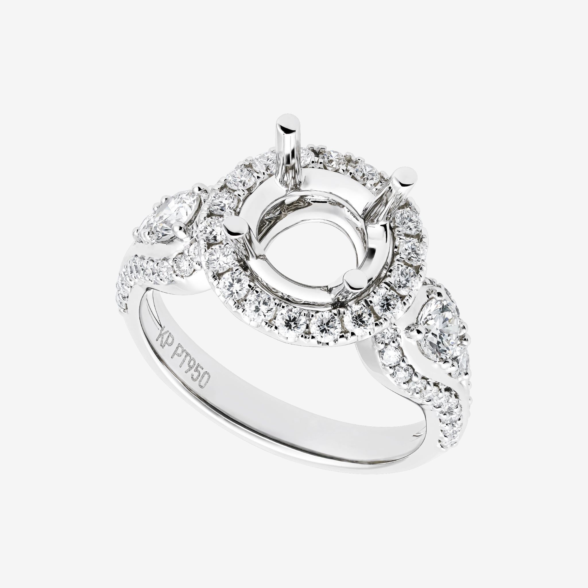 HALO SEMI-SET RING
