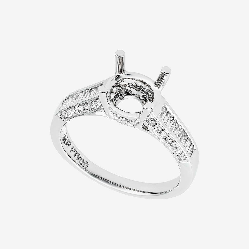  CATHEDRAL SEMI-SET RING 