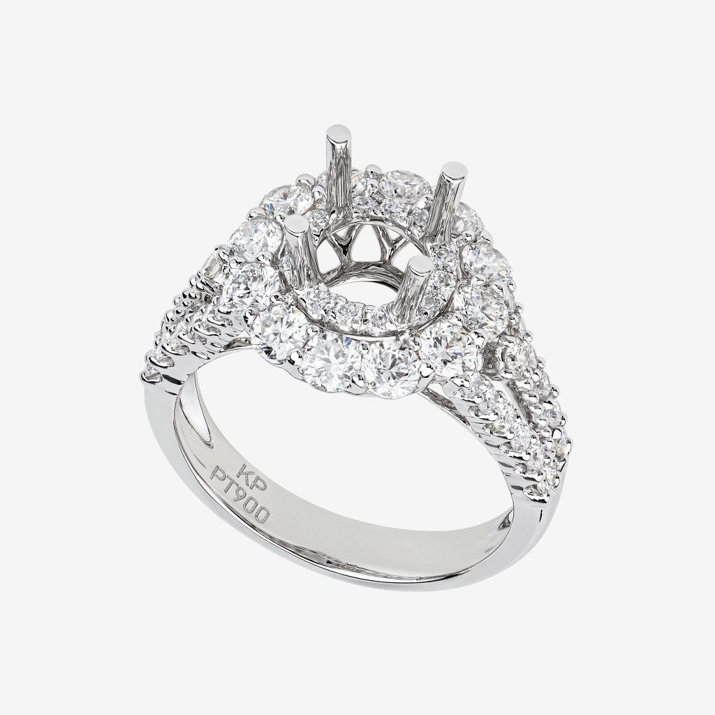  HALO SEMI-SET RING 