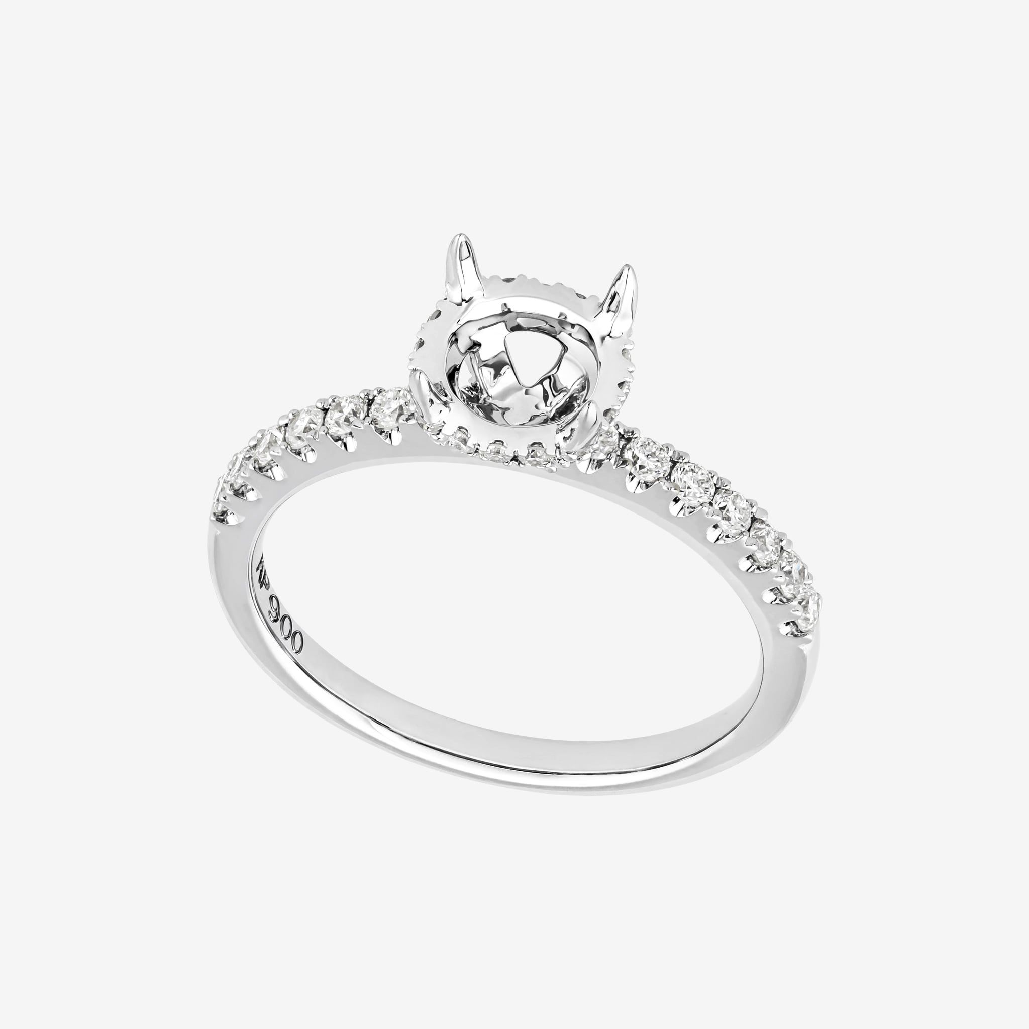 UNDER HALO SEMI-SET RING