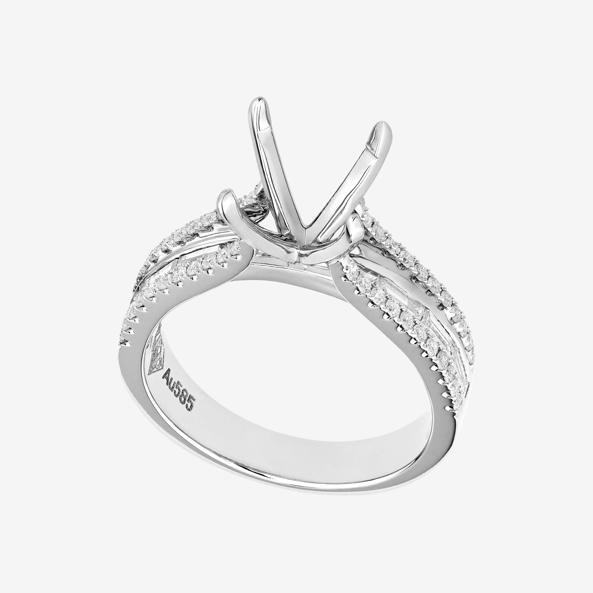 CATHEDRAL SEMO-SET RING