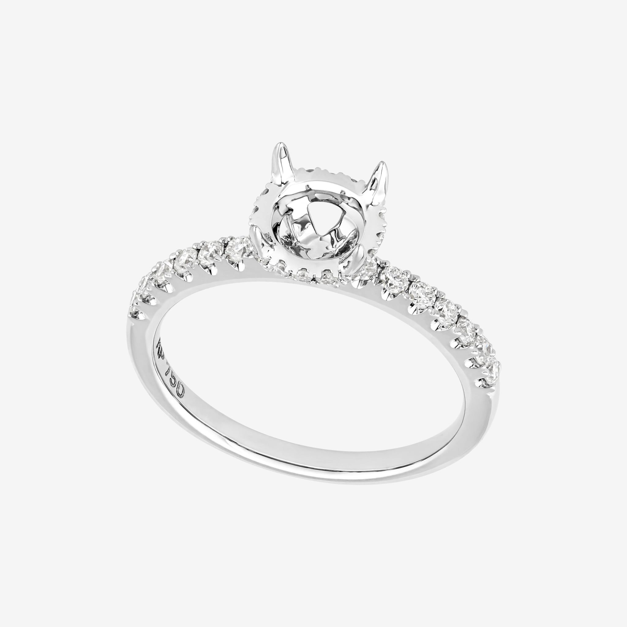UNDER HALO SEMI-SET RING