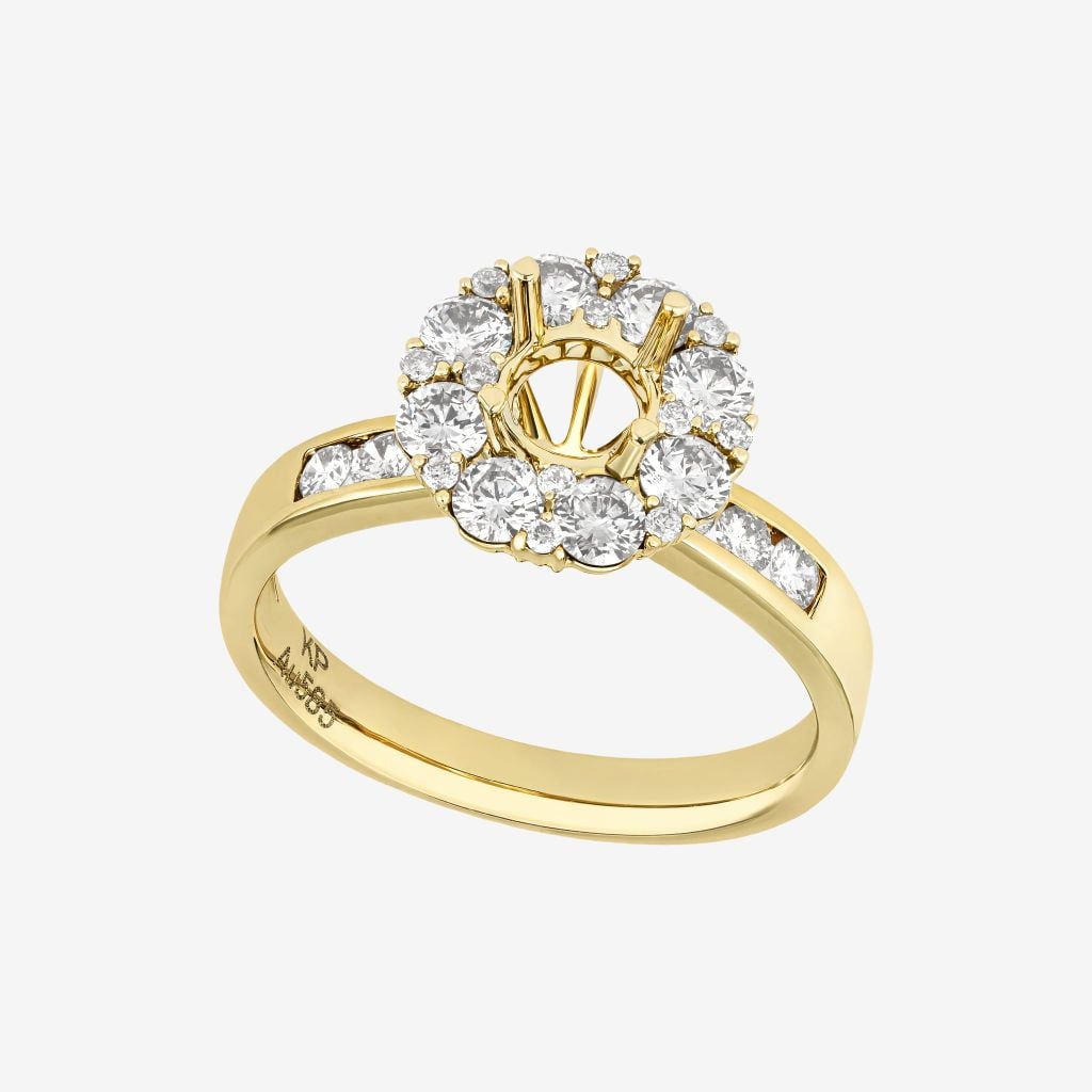  HALO SEMI-SET RING 