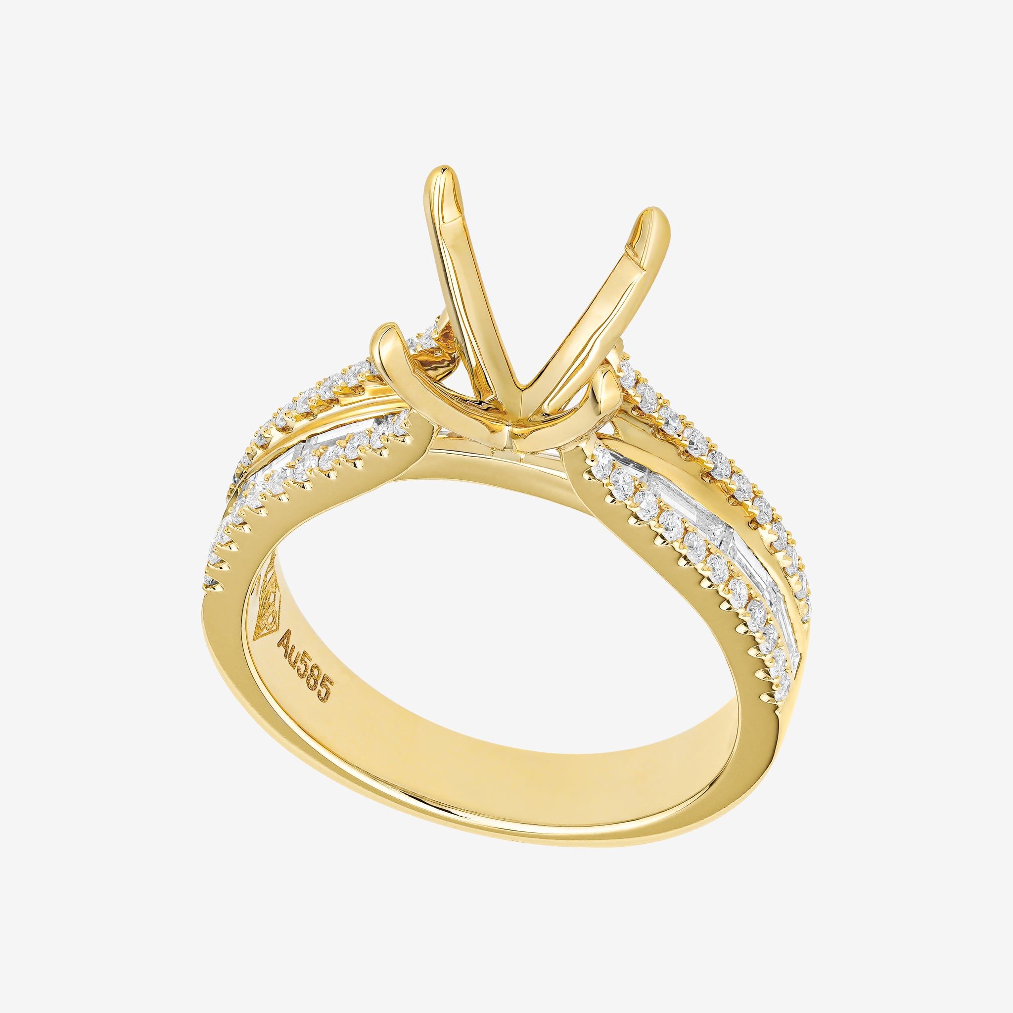 CATHEDRAL SEMO-SET RING