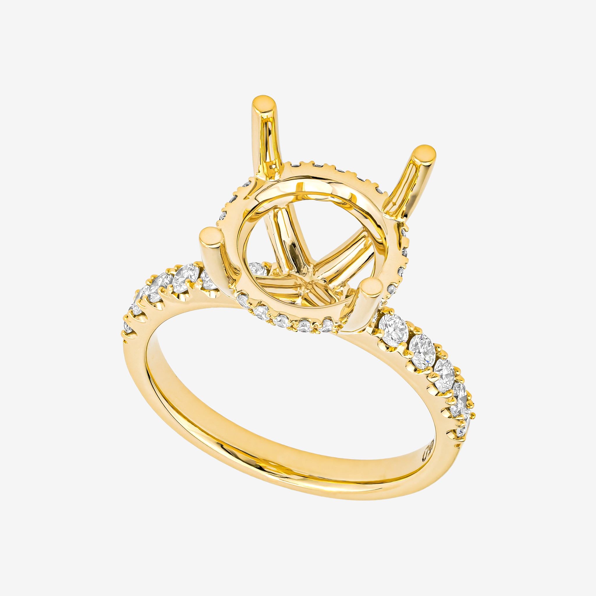 UNDERHALO SEMI-SET RING