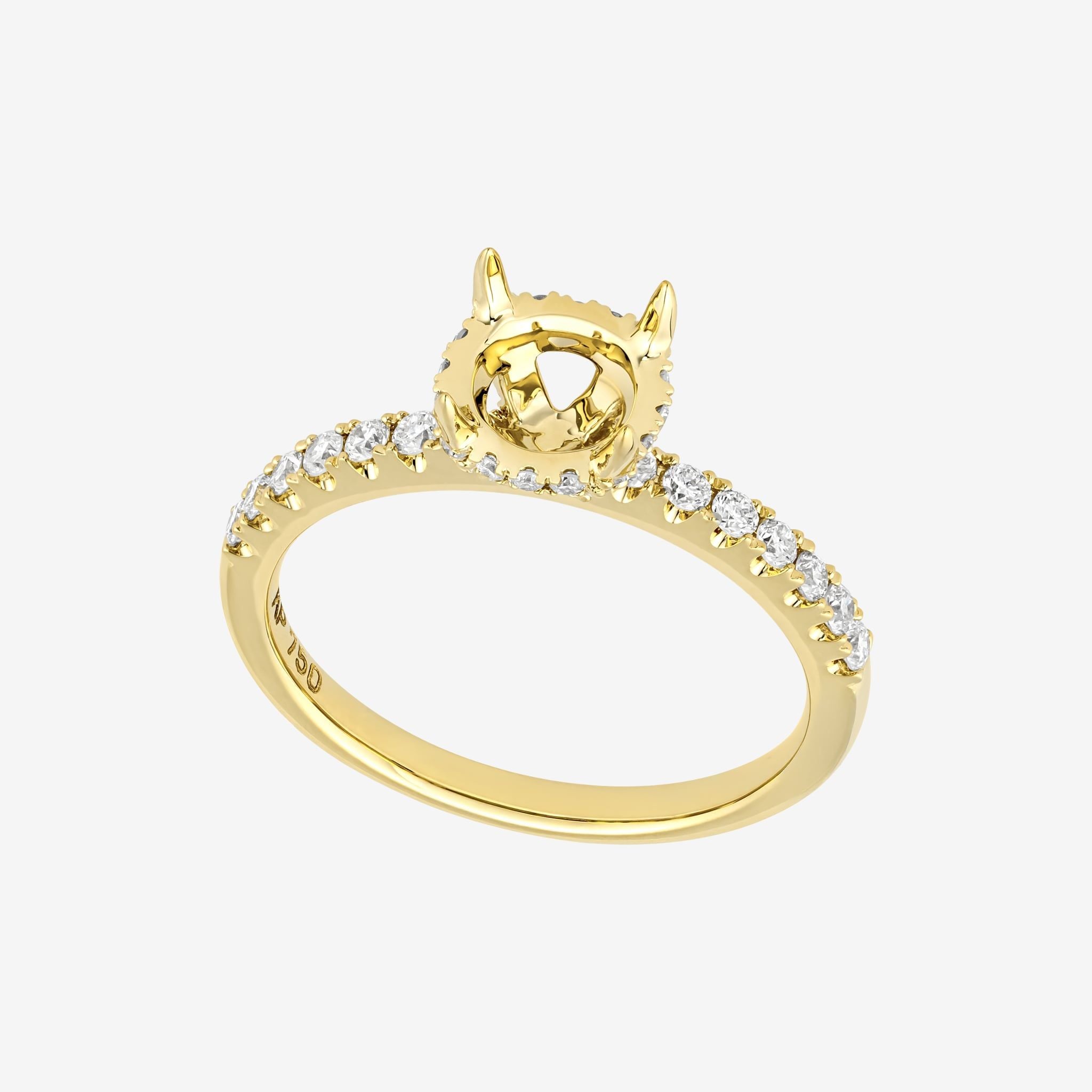 UNDER HALO SEMI-SET RING