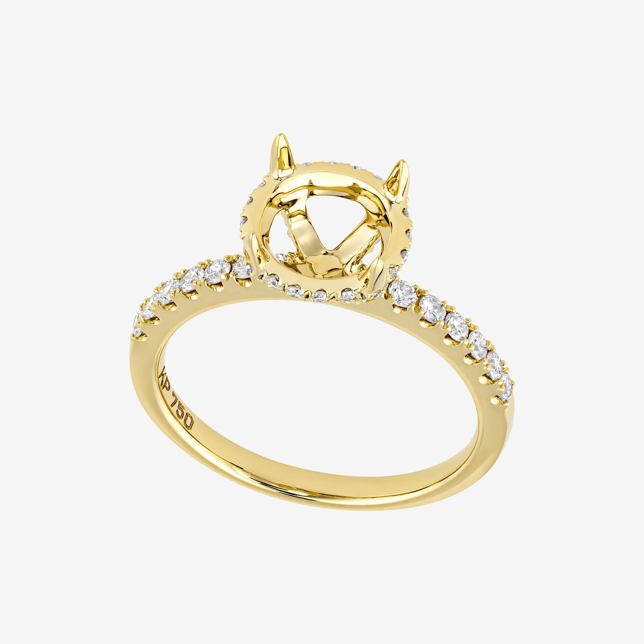 UNDER HALO SEMI-SET RING