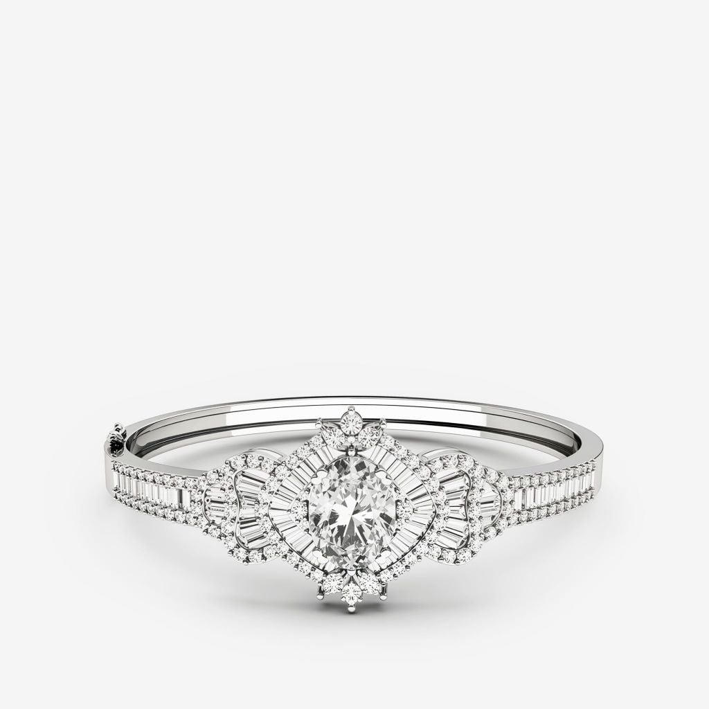  ACCENTED HALO BANGLE 