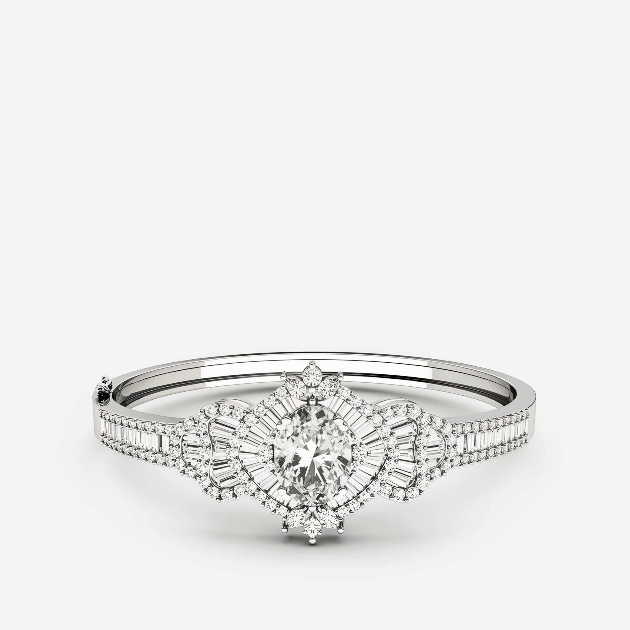 ACCENTED HALO BANGLE