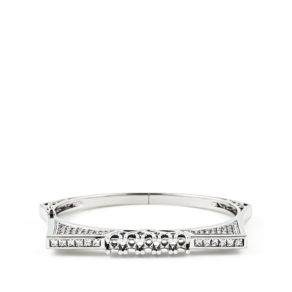  SEMI-SET CONTEMPORARY BANGLE 