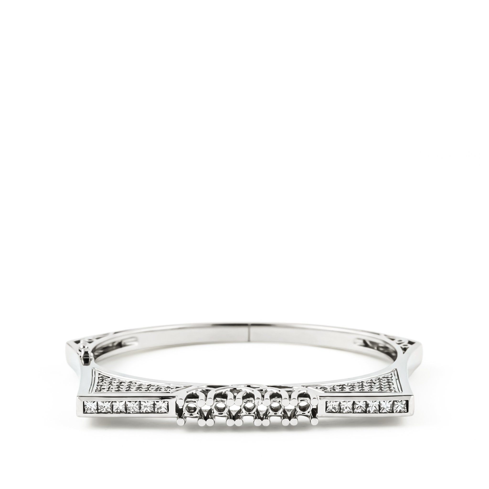 SEMI-SET CONTEMPORARY BANGLE