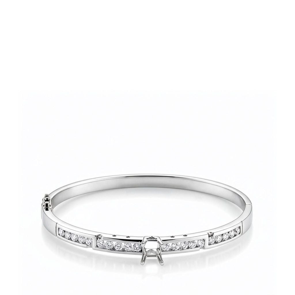  ACCENTED SEMI-SET BANGLE 