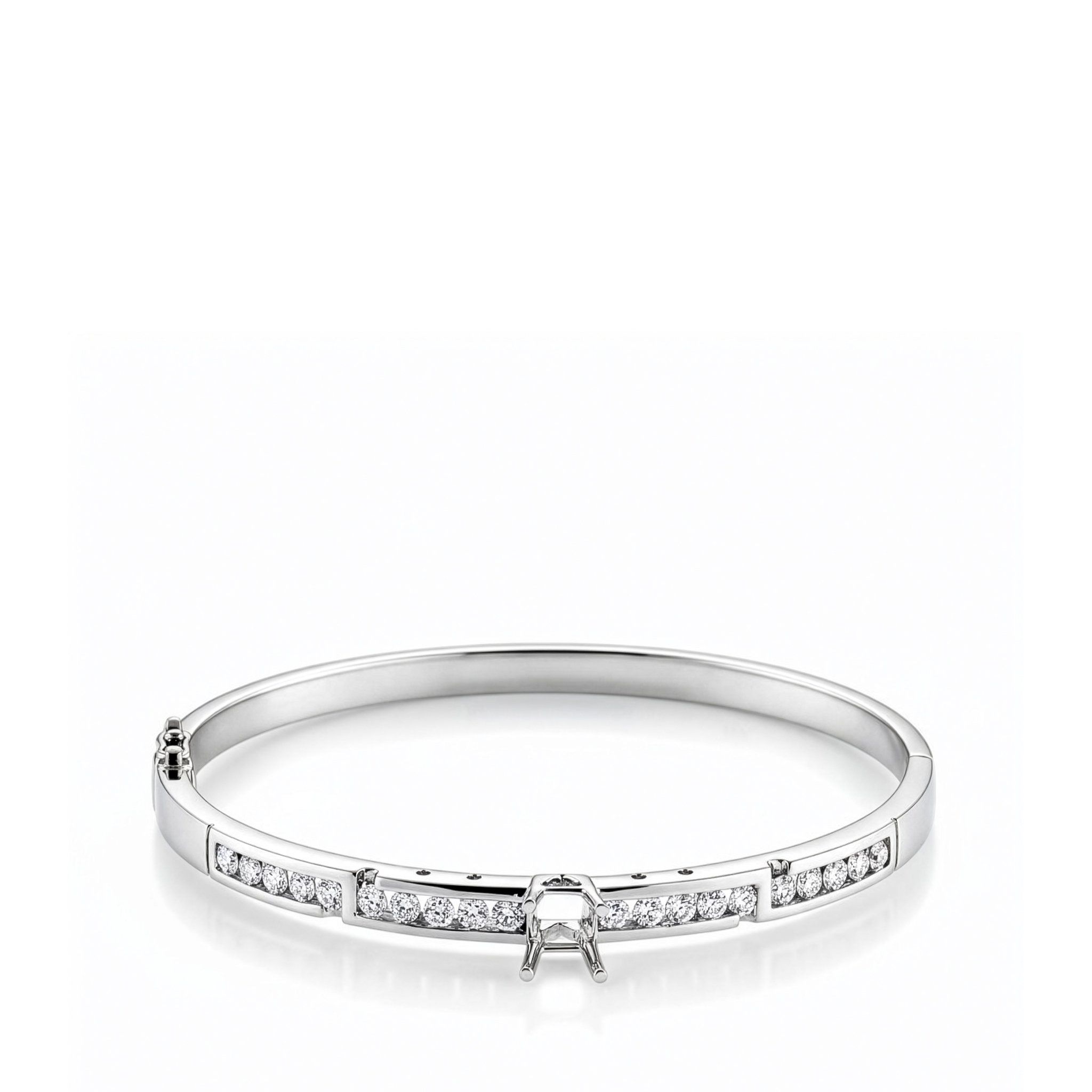 ACCENTED SEMI-SET BANGLE