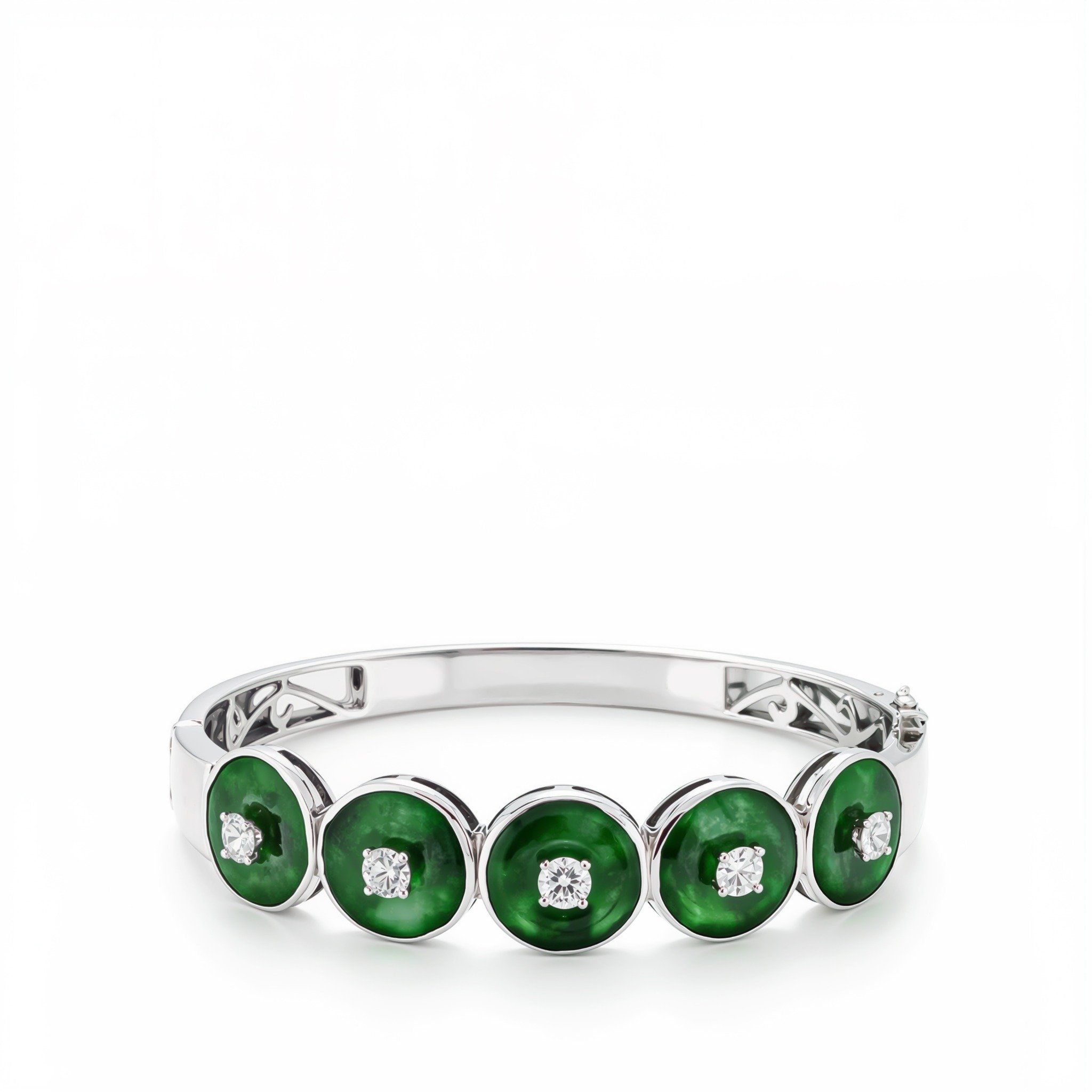 ACCENTED JADE BANGLE