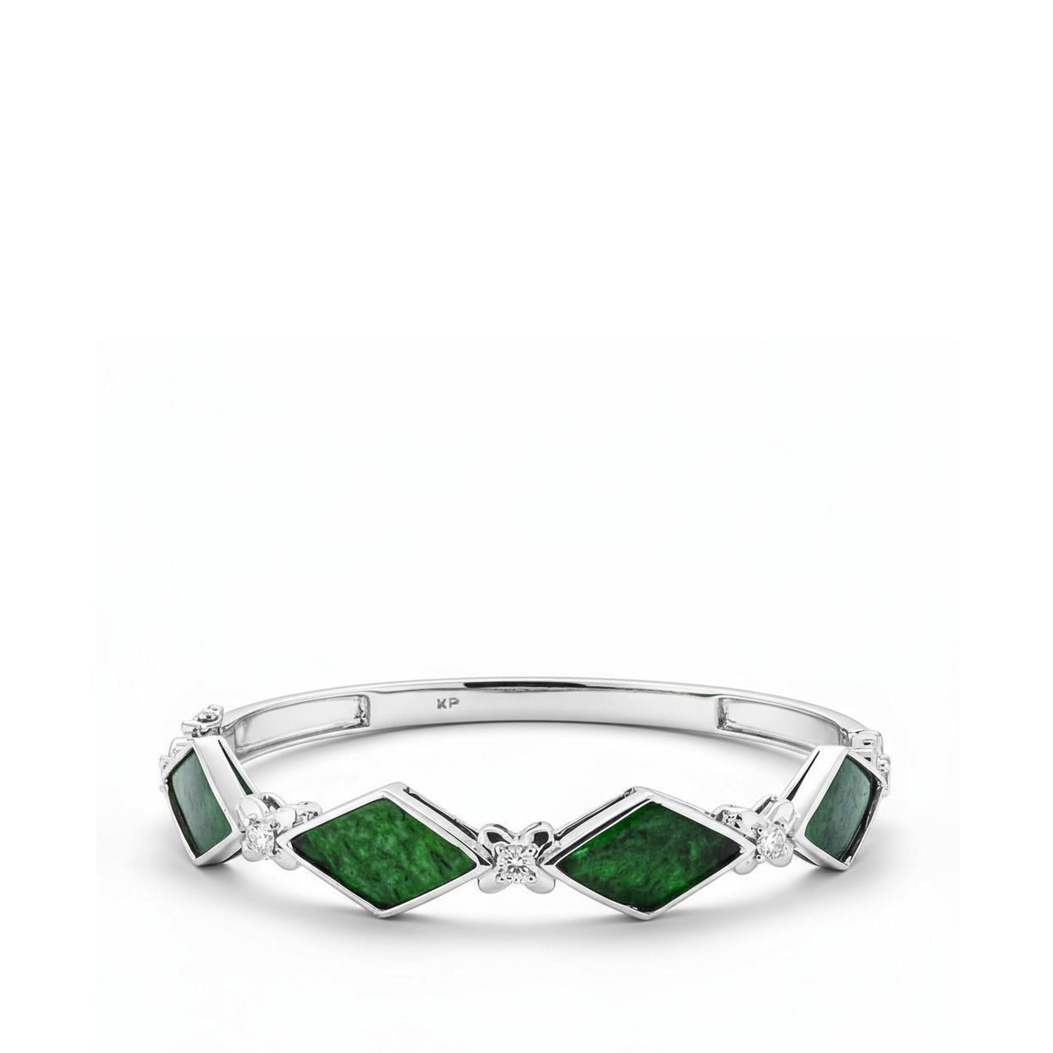 VERDE BLOOM JADE BANGLE