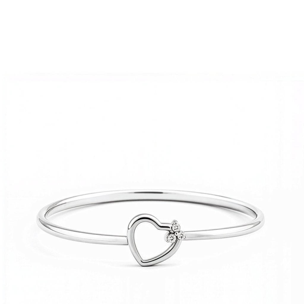  OPEN HEART HOOK BANGLE 