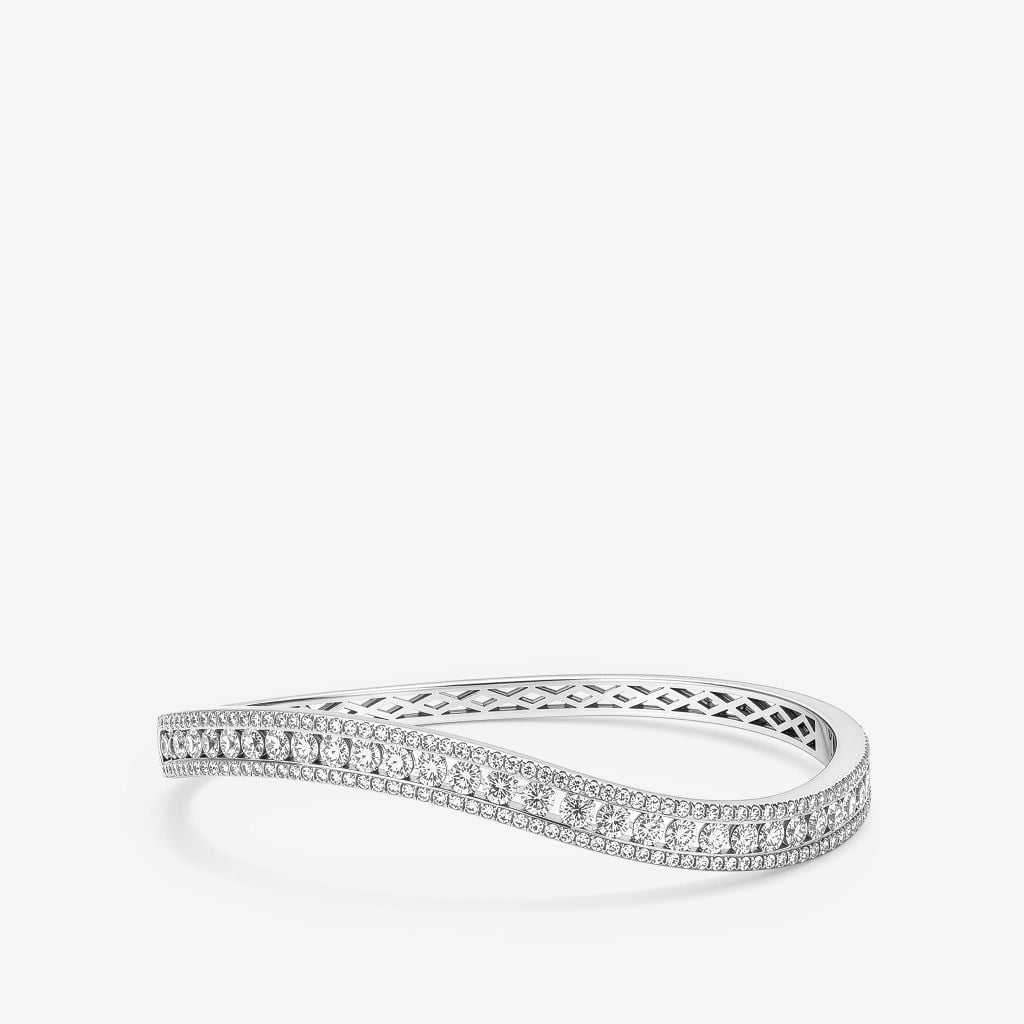  LATTICE CONTOUR BANGLE 
