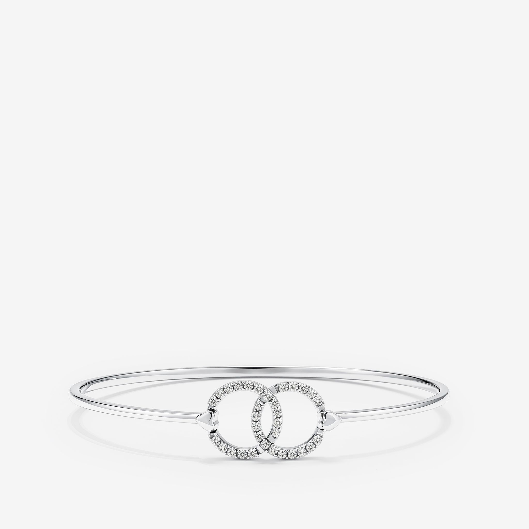 INTERLOCKING CIRCLE HOOK BANGLE