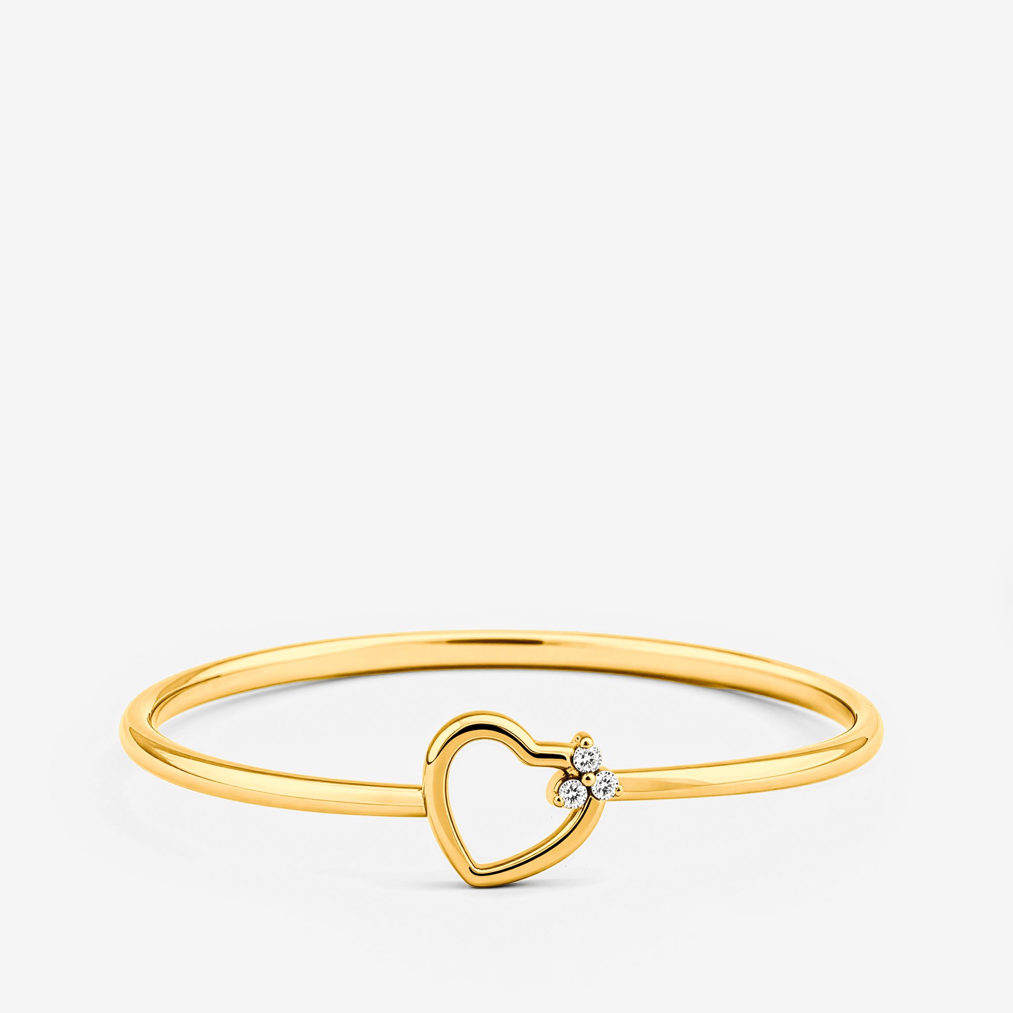 OPEN HEART HOOK BANGLE