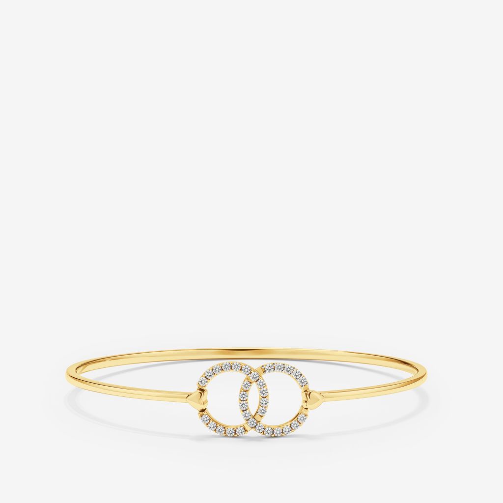  INTERLOCKING CIRCLE HOOK BANGLE 