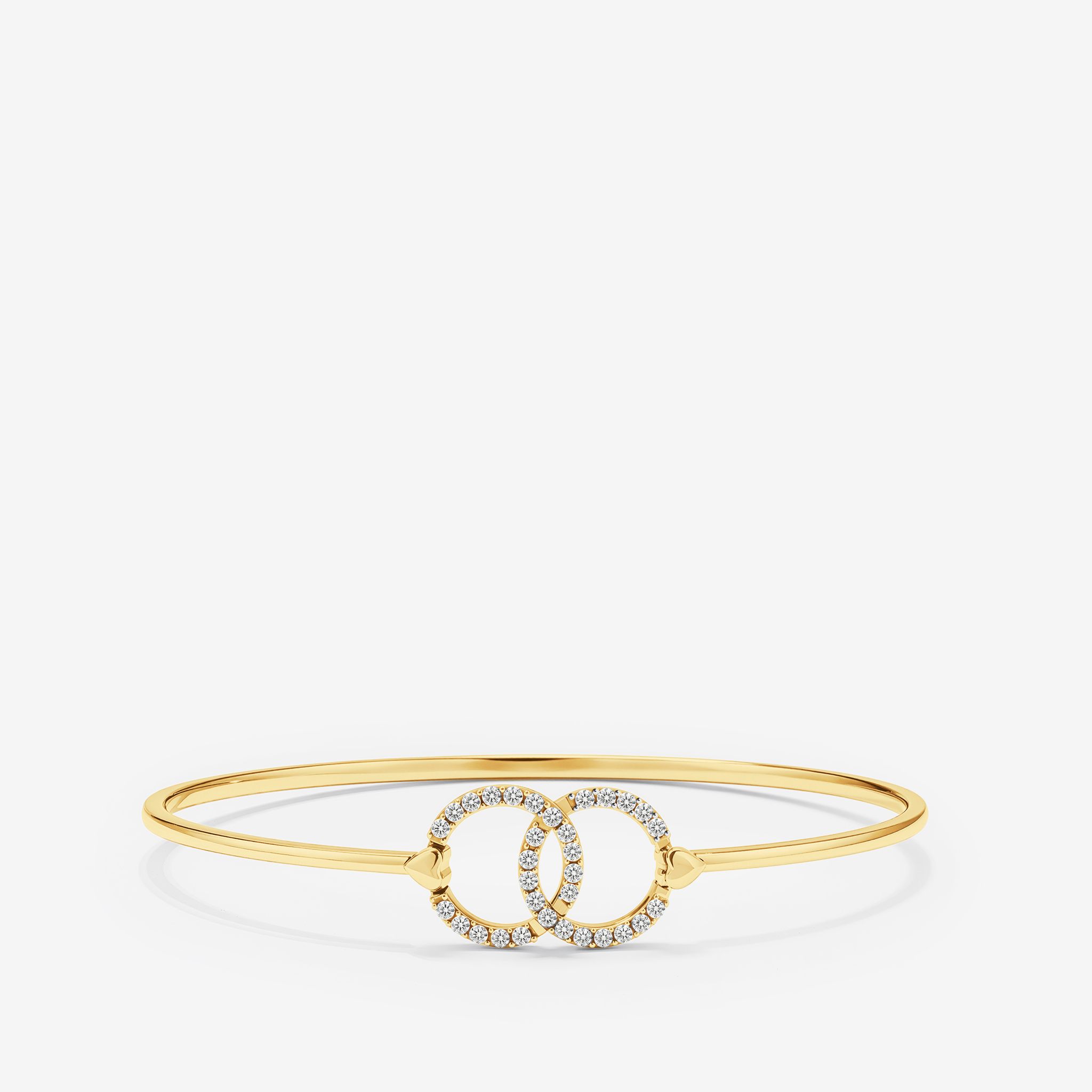 INTERLOCKING CIRCLE HOOK BANGLE