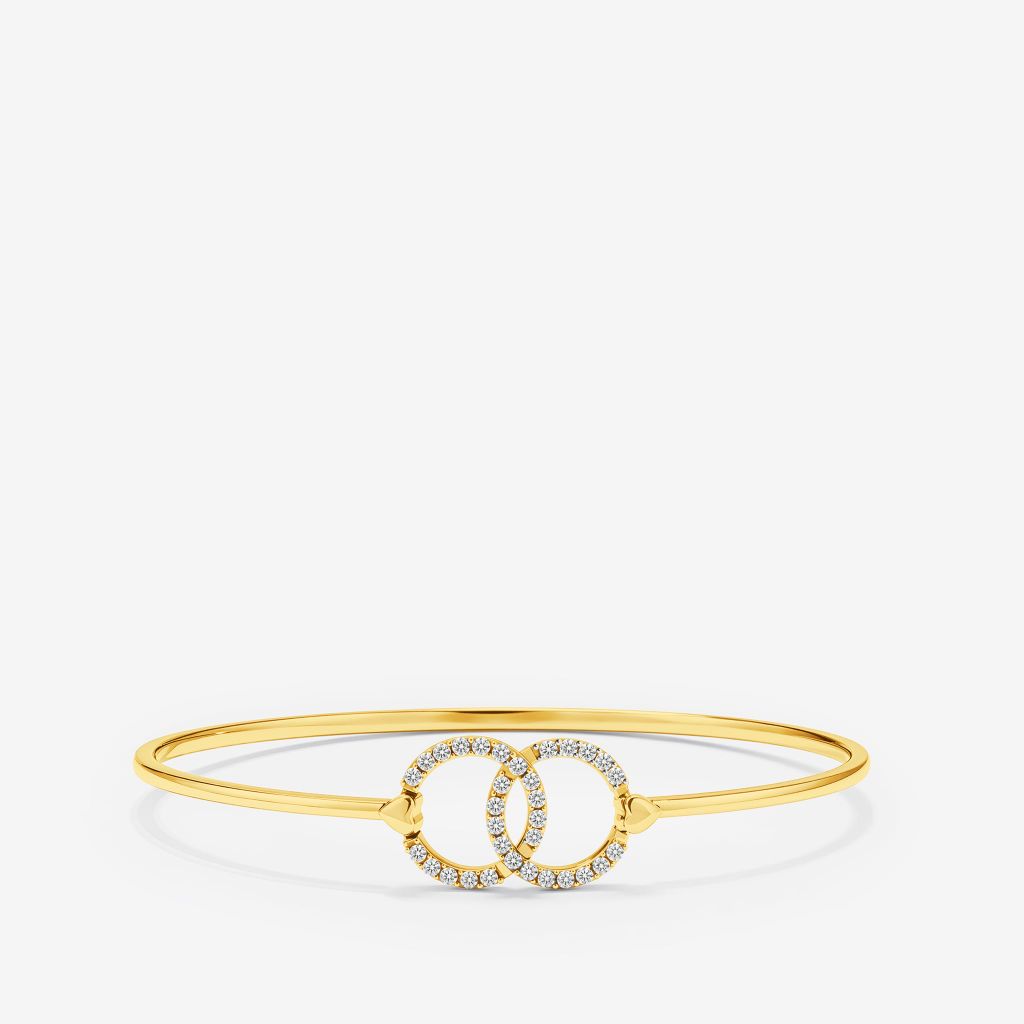  INTERLOCKING CIRCLE HOOK BANGLE 