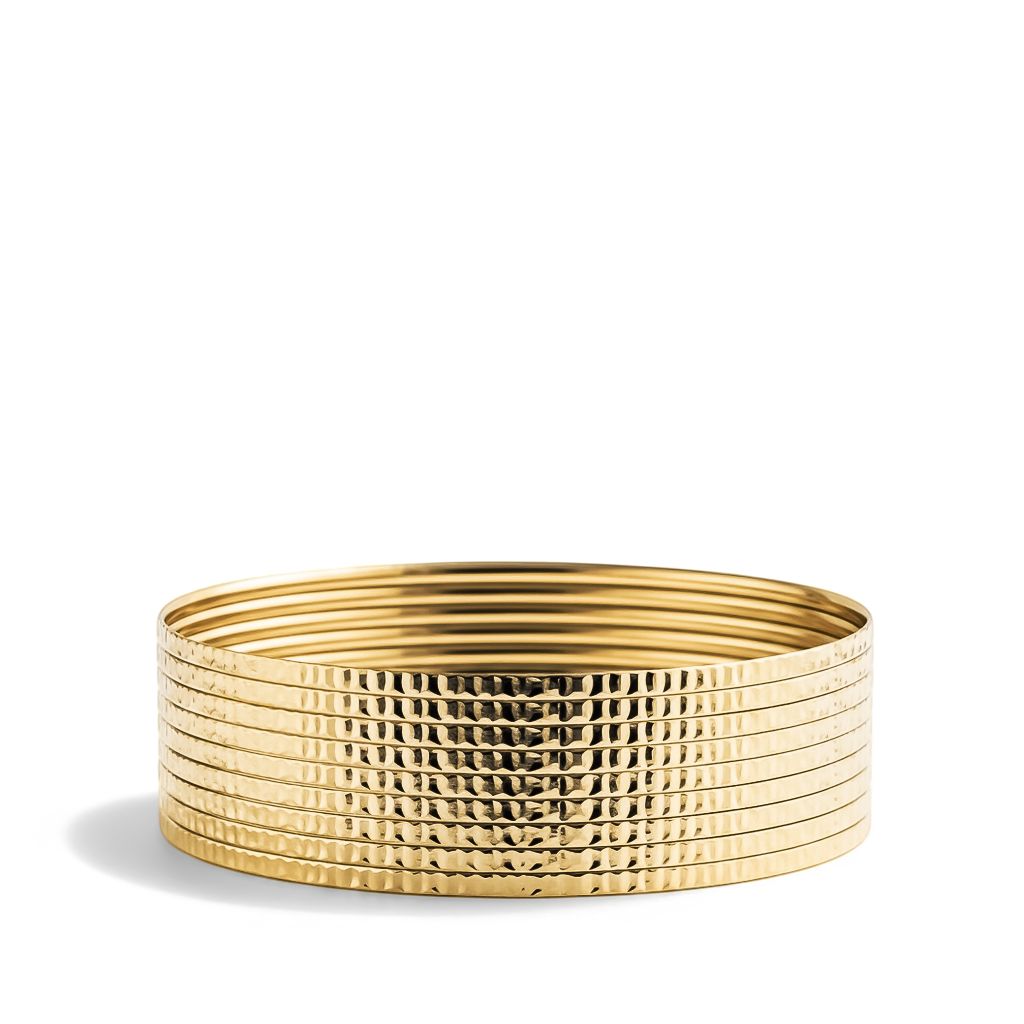 SOLID GOLD BANGLE SET 