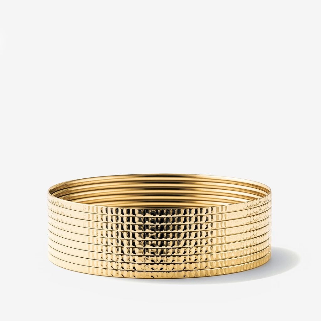  SOLID GOLD BANGLE SET 