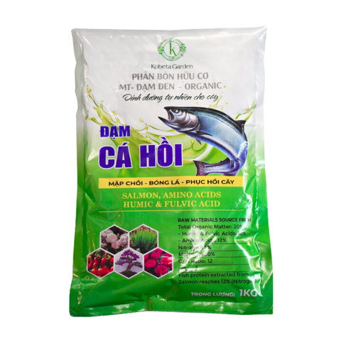 Phân bón hữu cơ đạm cá + Humic Túi 1kg