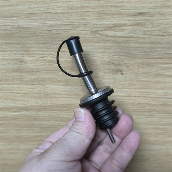  Pour Inox Nắp Vuông Có Dây Gài 