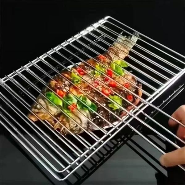  Vỉ Nướng Inox Có Tay Cầm 