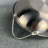  Chảo Inox Đáy Bằng Phục vụ Bánh Mì Chảo, Xíu Mại, Hải Sản 