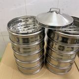  Xửng Hấp Điểm Tâm Dim Sum Inox Không Ẩm Mốc Bền Đẹp 