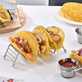  Kệ Inox Trình Bày Bánh Tacos Burrito 