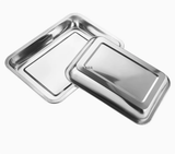  Khay Inox Cạn 2cm (Không Kèm Vỉ Nướng Bên Trong) 