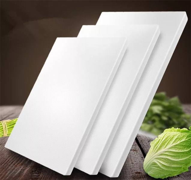  Thớt Trắng 36cm x 28cm x 1.3cm, nặng 1.1kg 