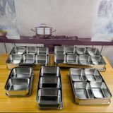  Hộp Inox Chữ Nhật Đựng Gia Vị Đựng Bánh Lạnh 