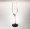  Ly Champagne Flute Chân Viền Đen Đỏ Ombre LX03JG5204 