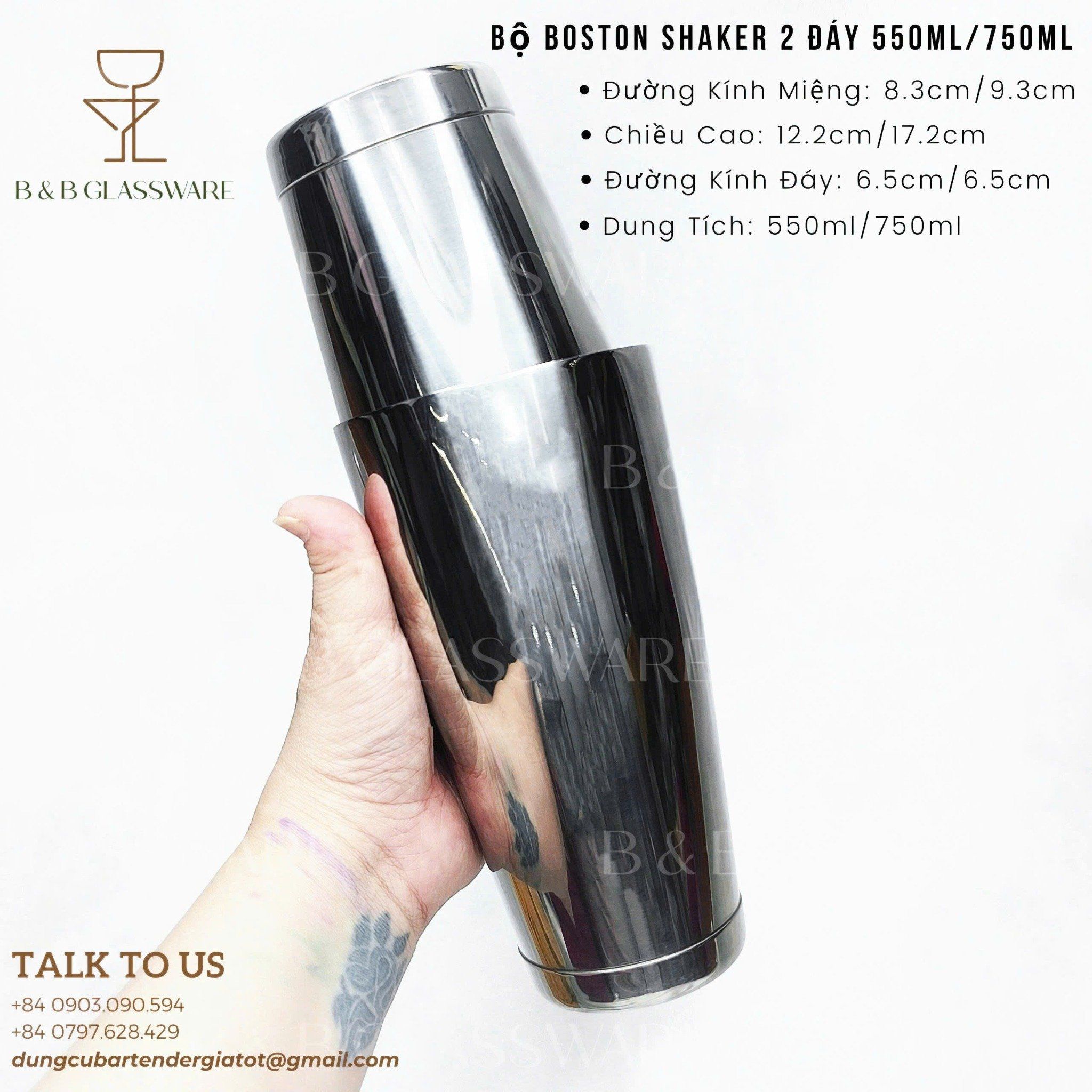  Bộ Dụng Cụ Bartender 6 Món Cơ Bản 