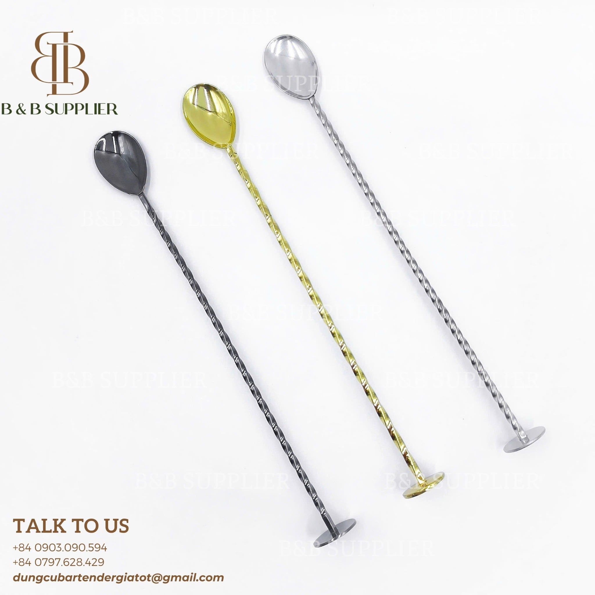  Barspoon Đầu Dầm 27cm Black 